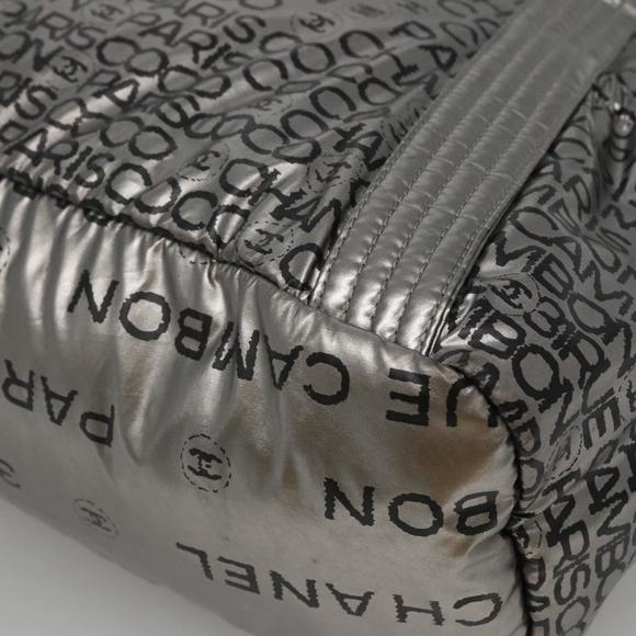 CHANEL Unlimited Tote Bag Nylon Silver CC Auth BA586 - Picture 15 of 16